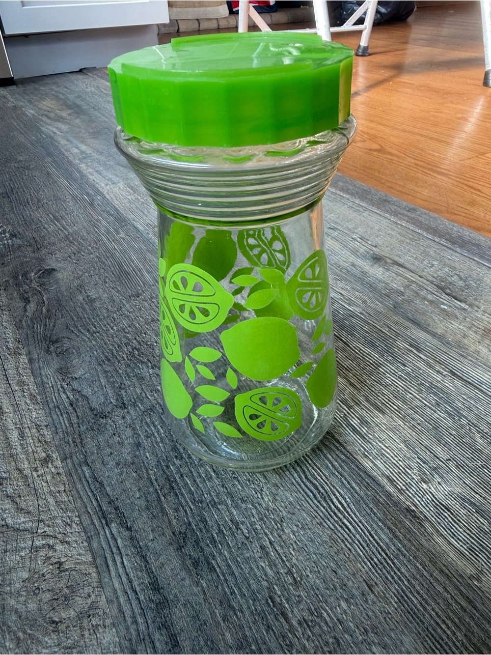 Vintage Pyrex lime juice carafe or pitcher